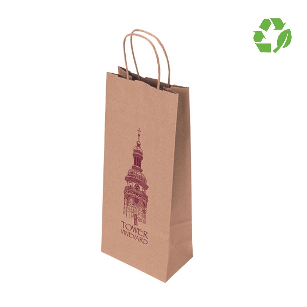 Recycled Kraft Bags | Wine | 6x3x13 