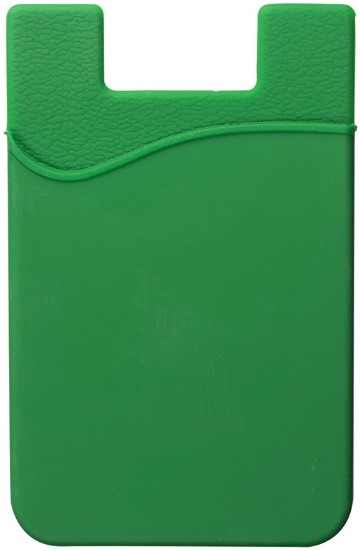 Green blue silicone phone wallet custom