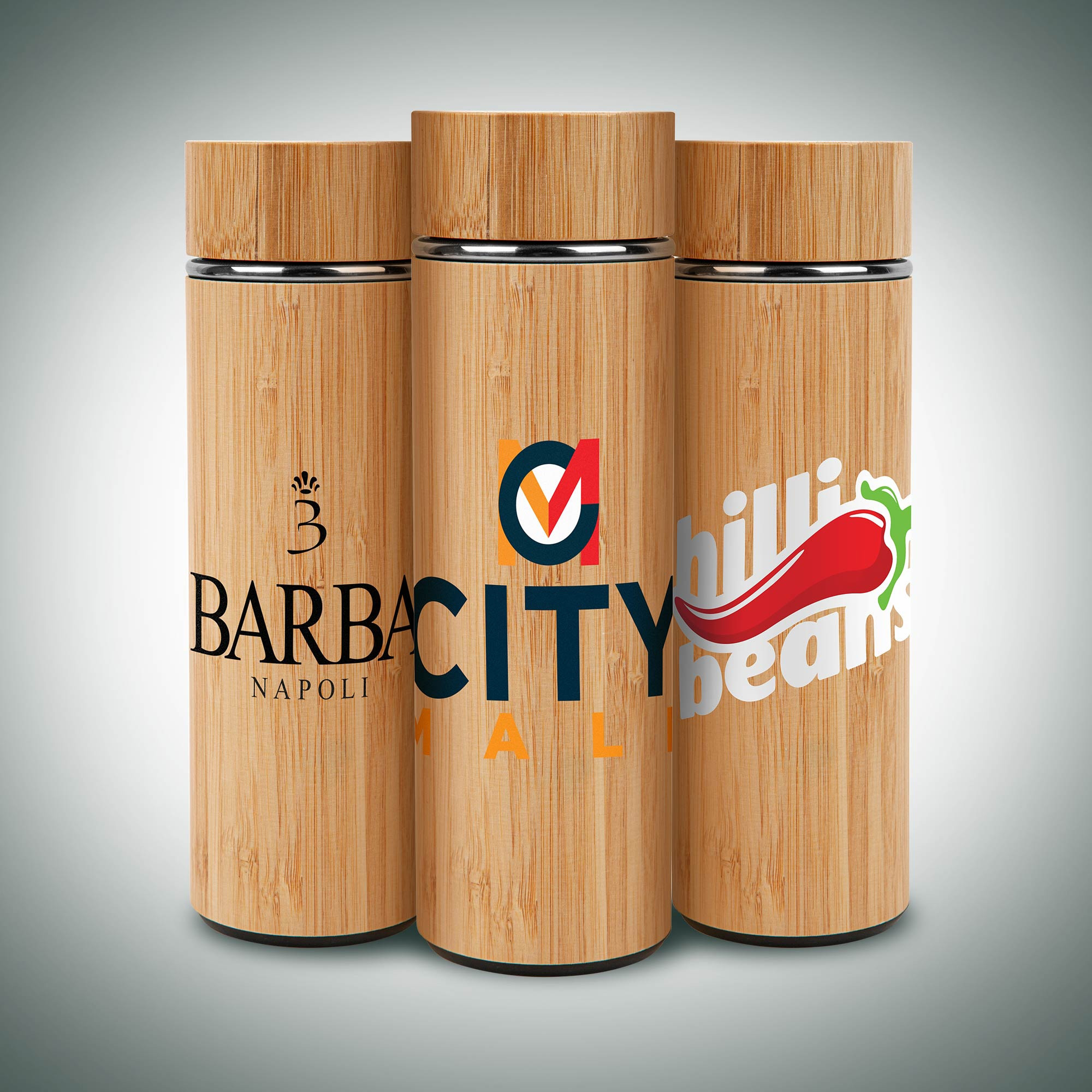 Bamboo and Stainless Vacuum Insulated Bottle | 16 oz