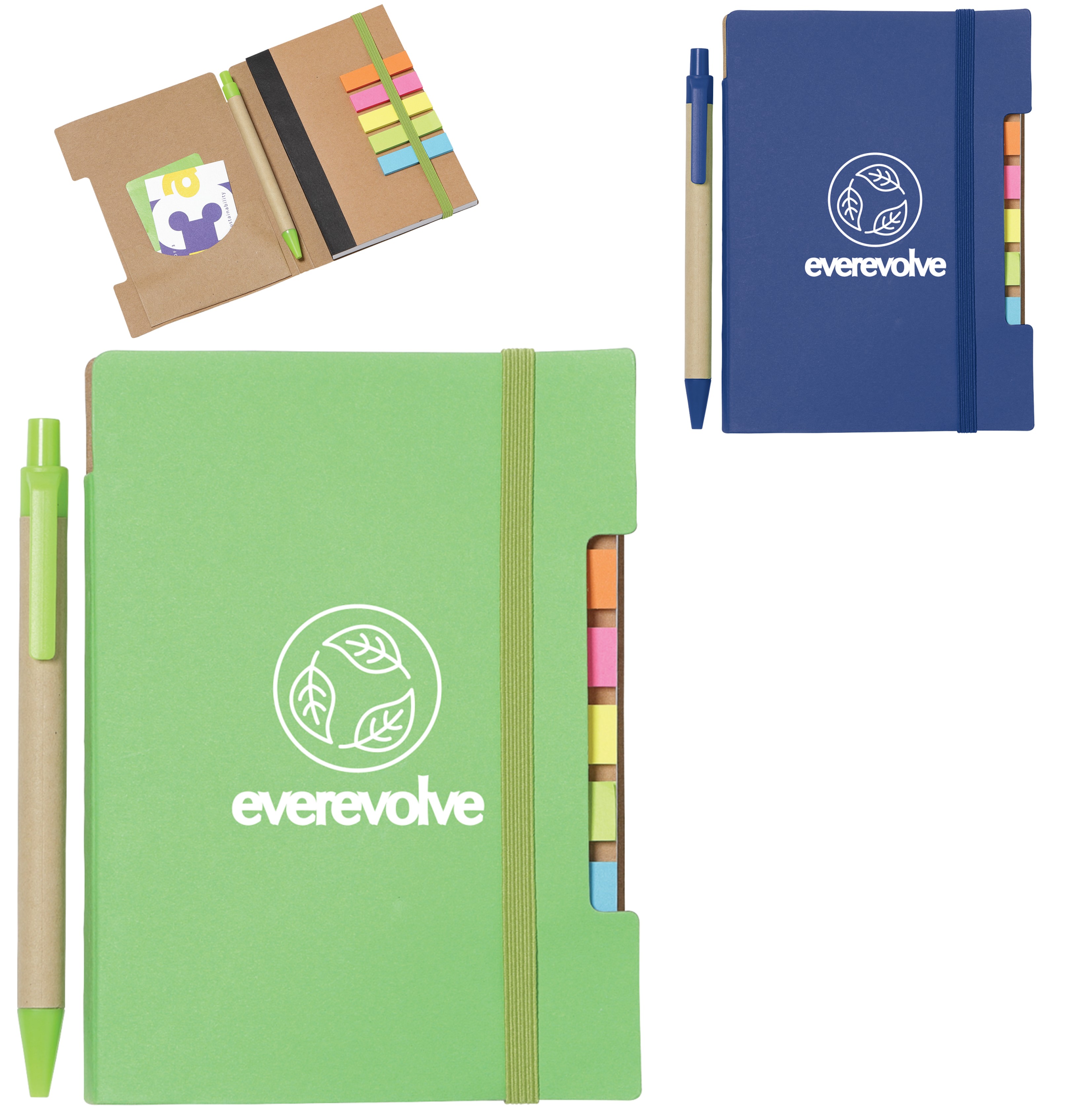 Recycled Cardboard Notebook Notes Pen Set | 4x6
