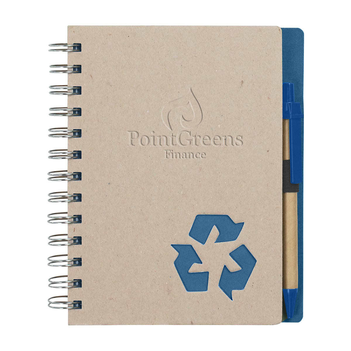 80 Page Recycled Notebook Custom Debossed 