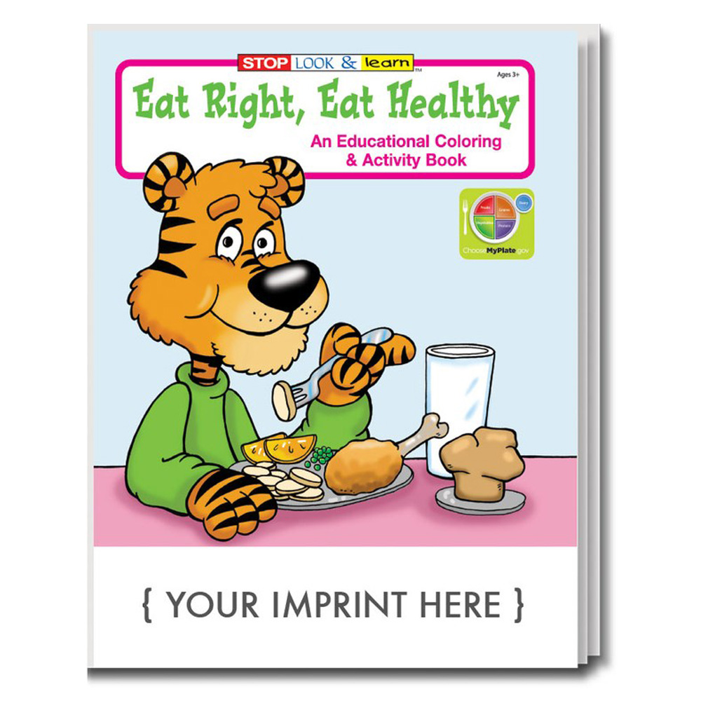 Activity Books for Kids | FSC Certified | USA Made | Healthy Eating Theme