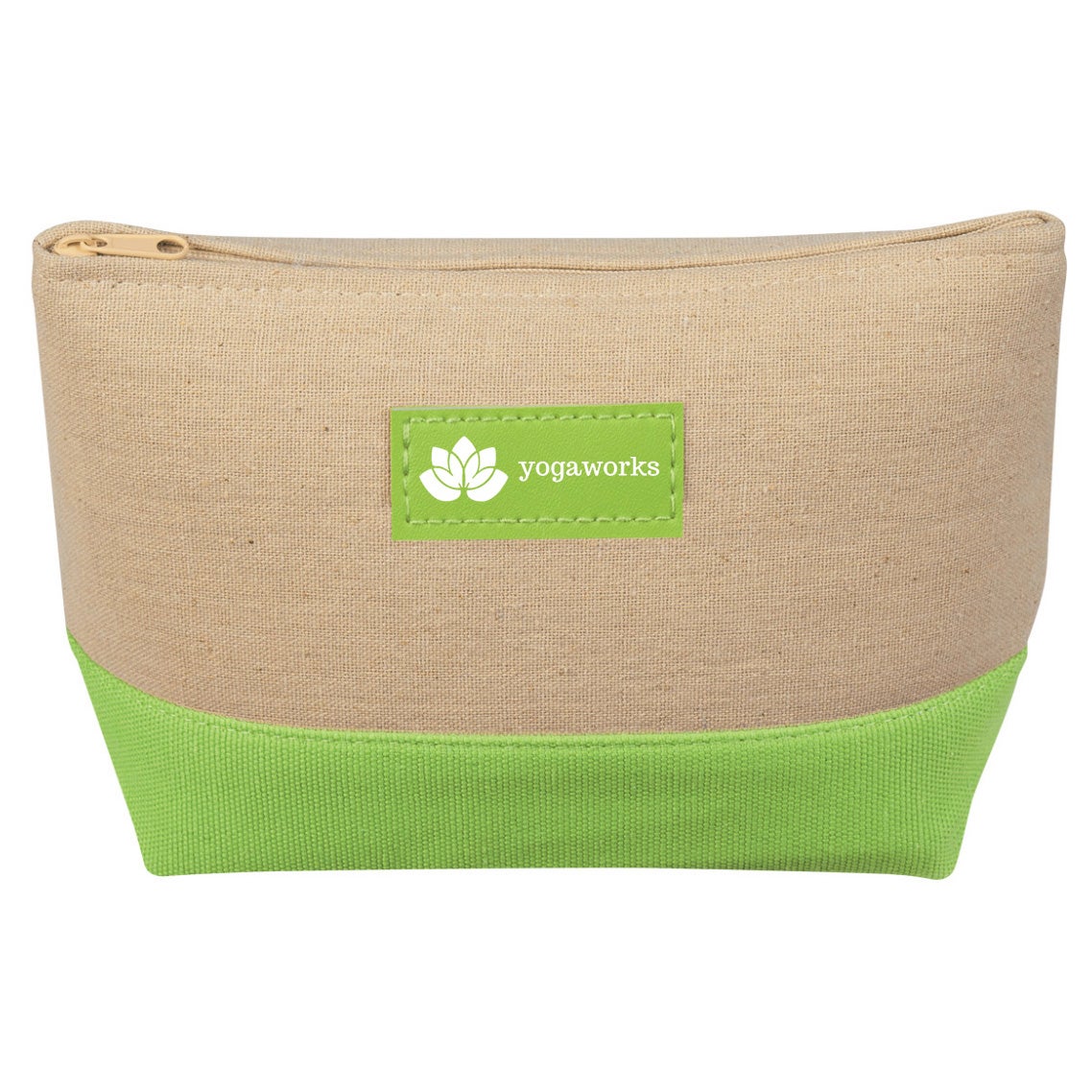 Jute Cosmetic Bag | Yoga | Eco Promotions