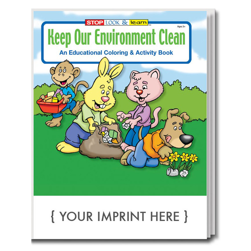 Keep Our Environment Clean Custom Activity Book for Kids