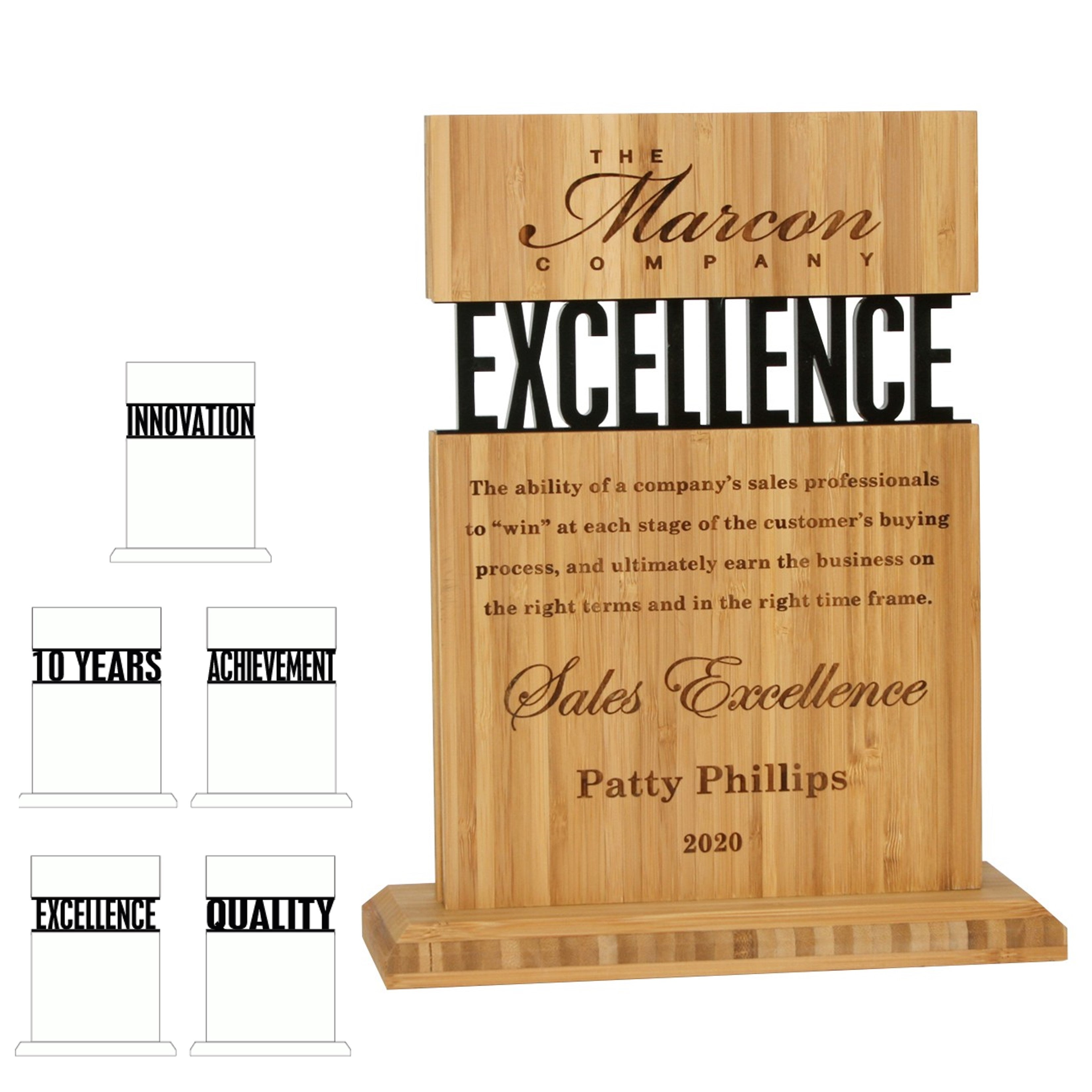 Recycled Banner Award | Bamboo | USA Made | 14"