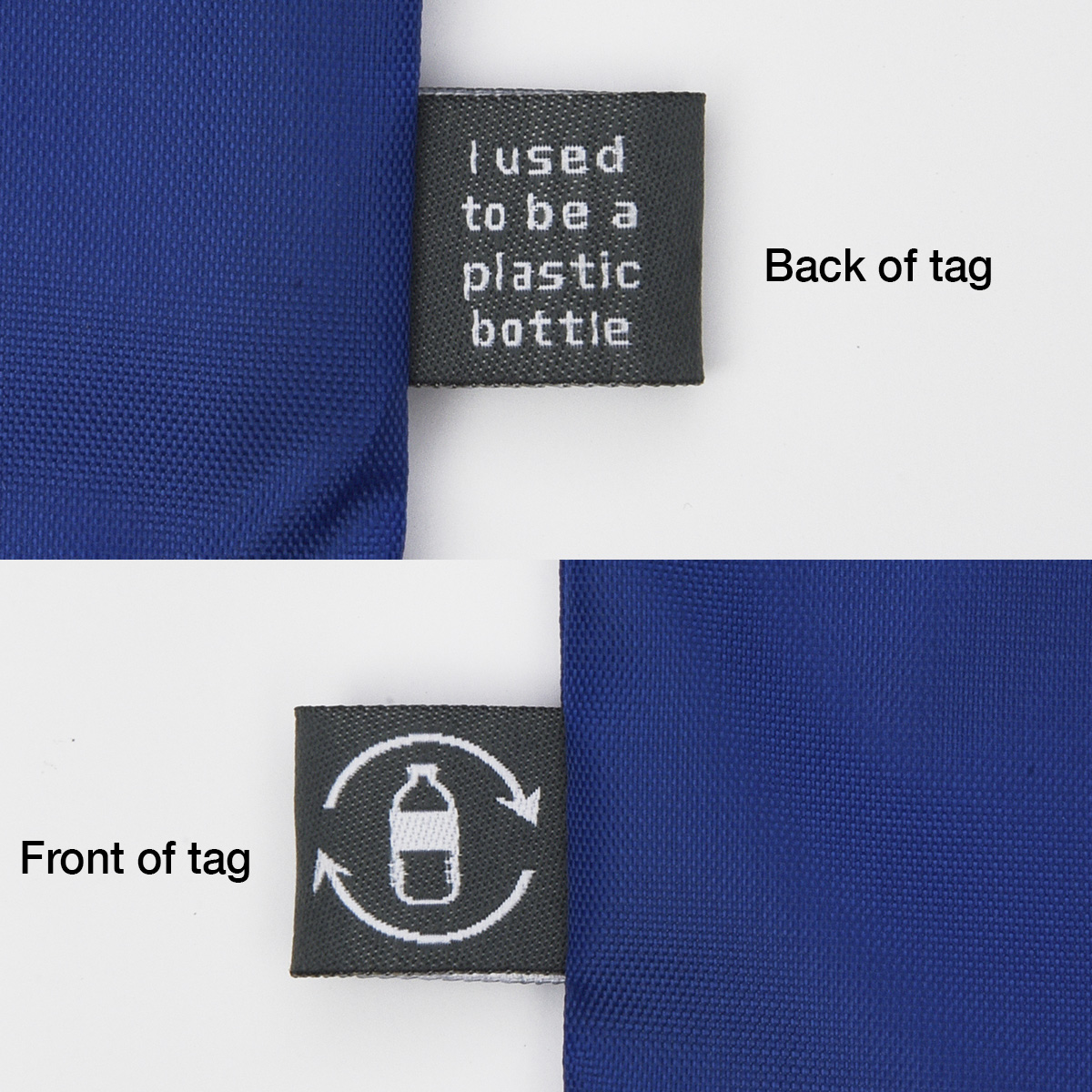 Custom Branded Recycled rPET Foldaway Tote Bag Tag