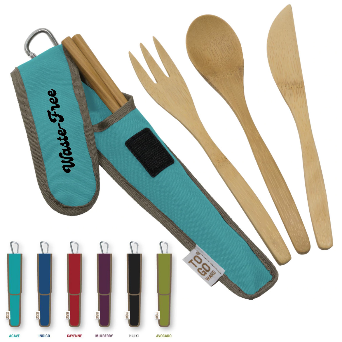 4-Piece Bamboo Kitchen Tool Kit  Custom Engraved Wooden Spoon Sets