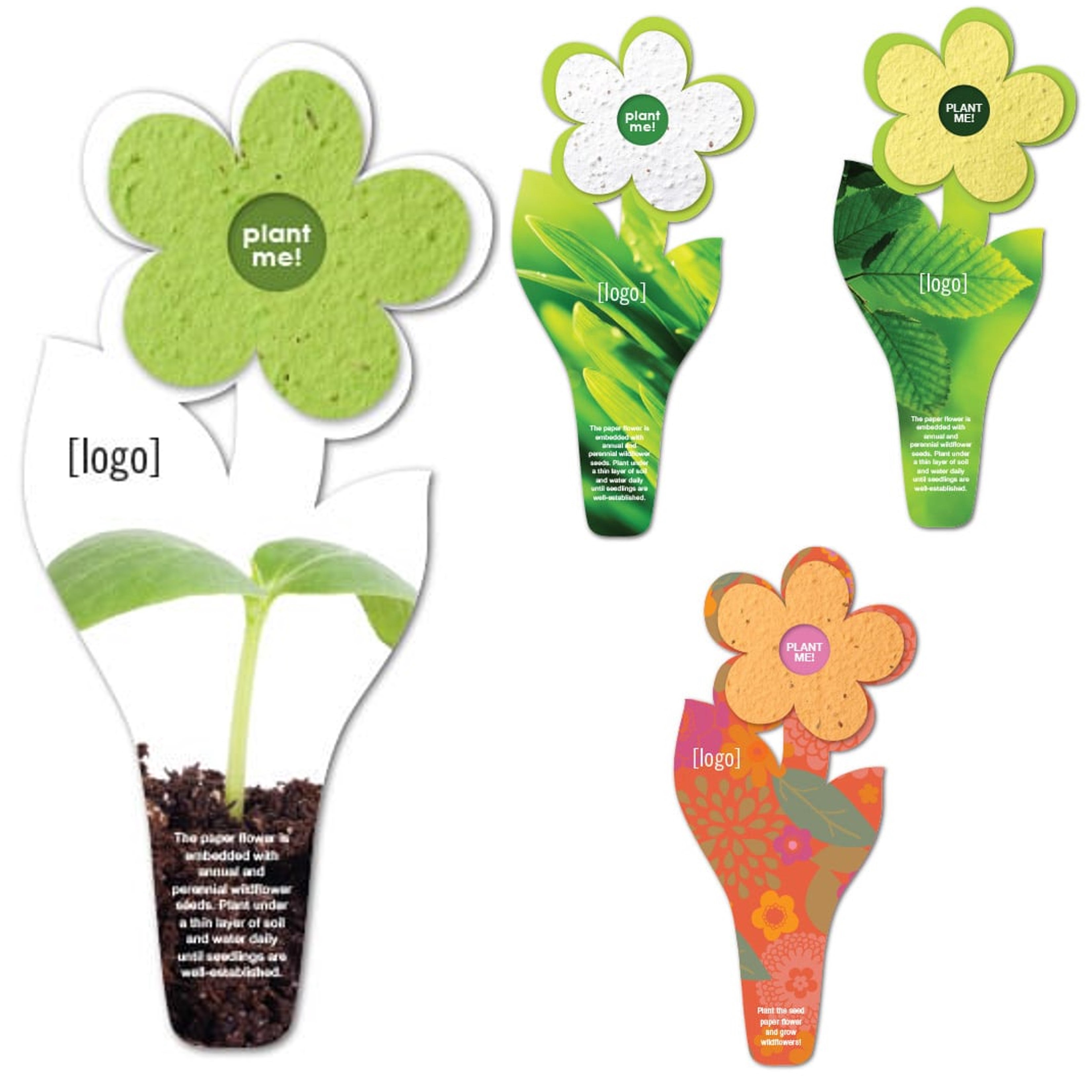 Choice Of Four Mother's Day Plantable Flower Seed Paper Greeting