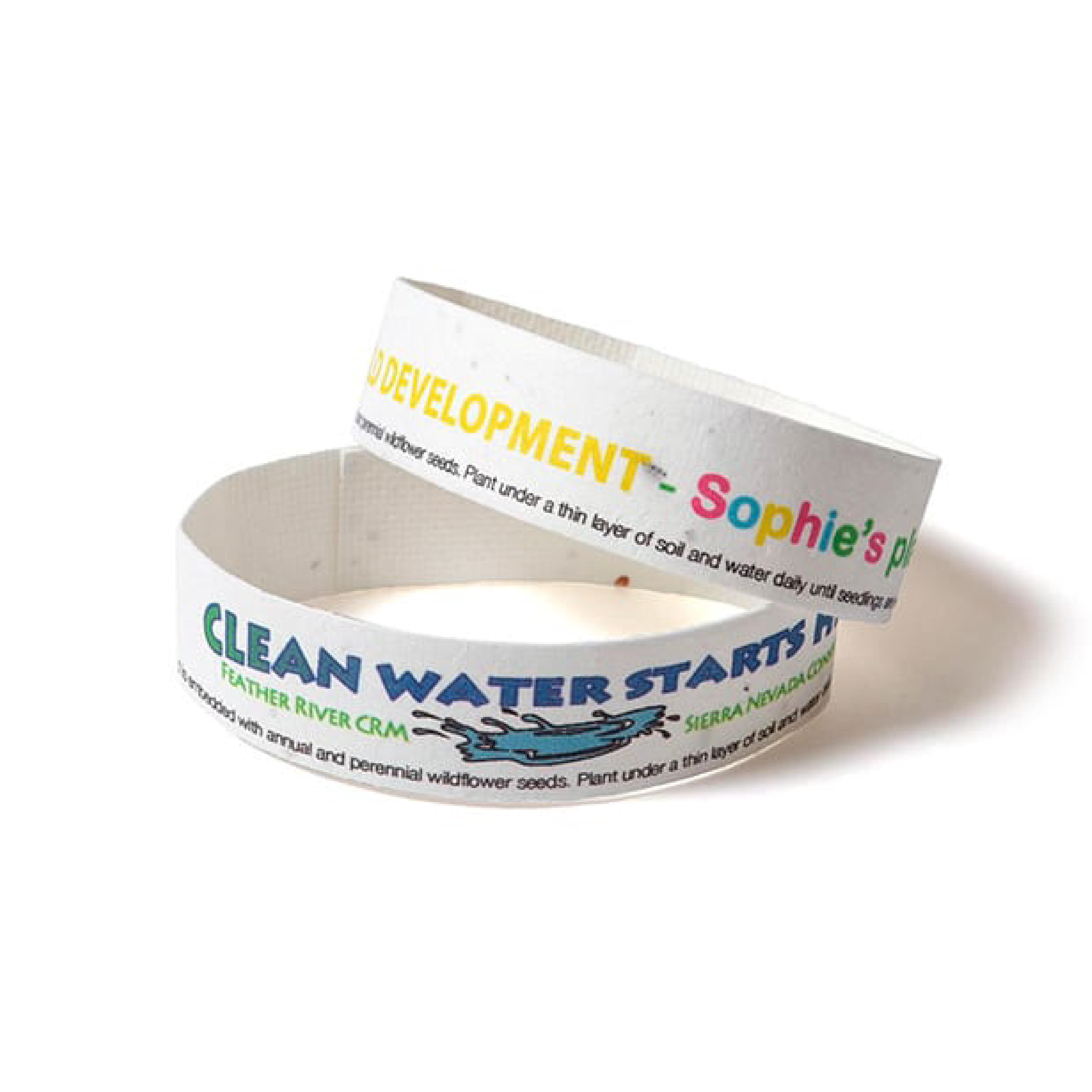  Custom Seed Paper Wristband | USA Made