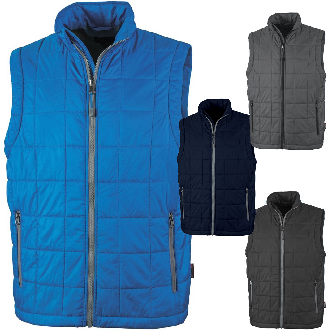 Men's Custom Embroidered Recycled Quilted Vest