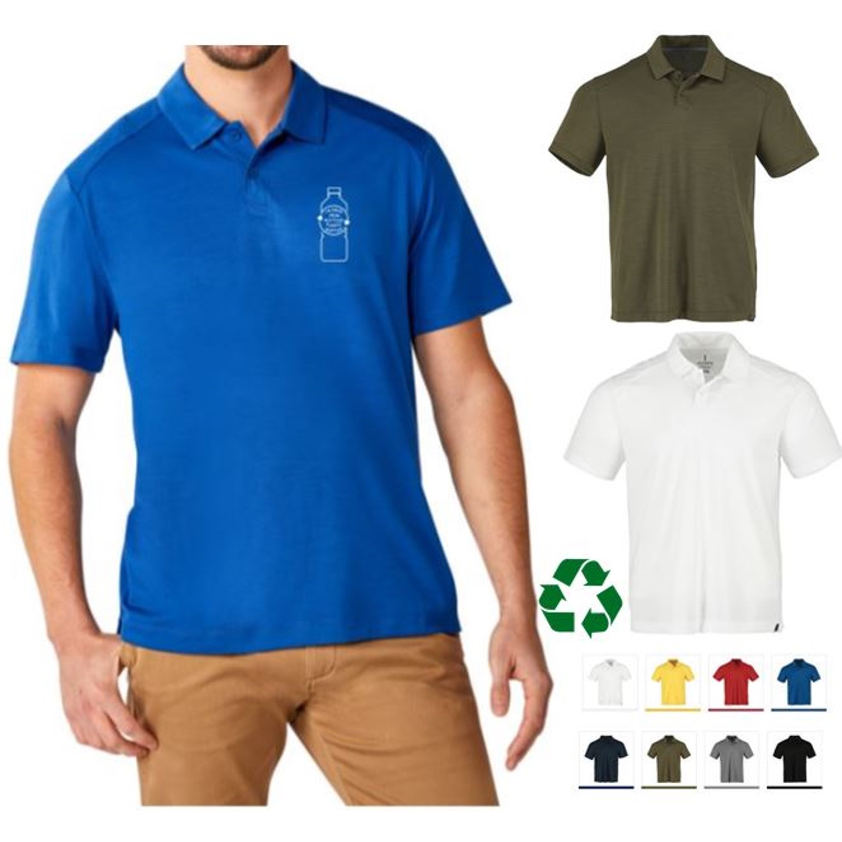 Unisex Great Fit Eco Polo | Recycled Branded Sustainable Polo