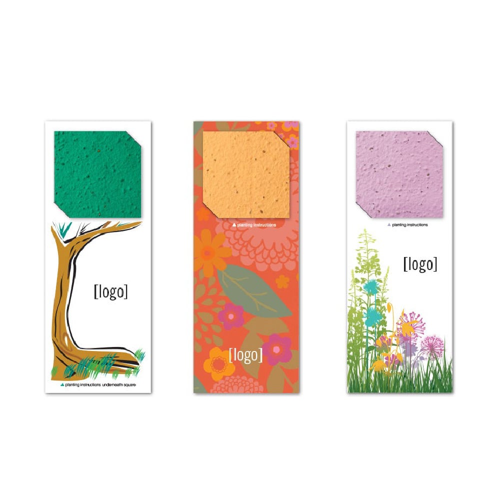 Biodegradble Compostable Plantable Printable Eco-Friendly Sustainable  Custom Seed Paper Square Bookmarks-5.5' H X 2.125' W - China Seed Paper and  Bookmarks price