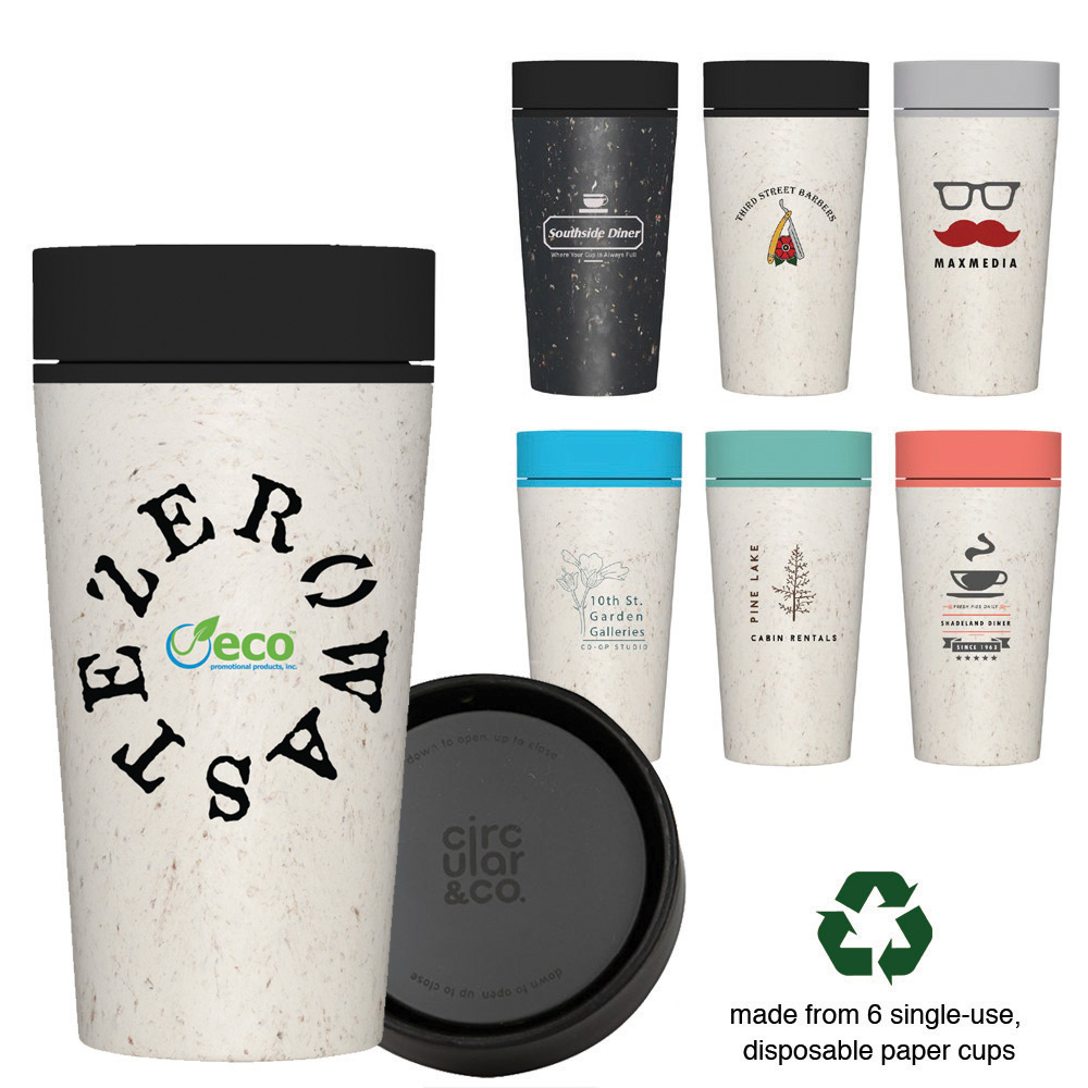 Recycled Coffee Cup Tumbler | Circular Cup | 12 oz