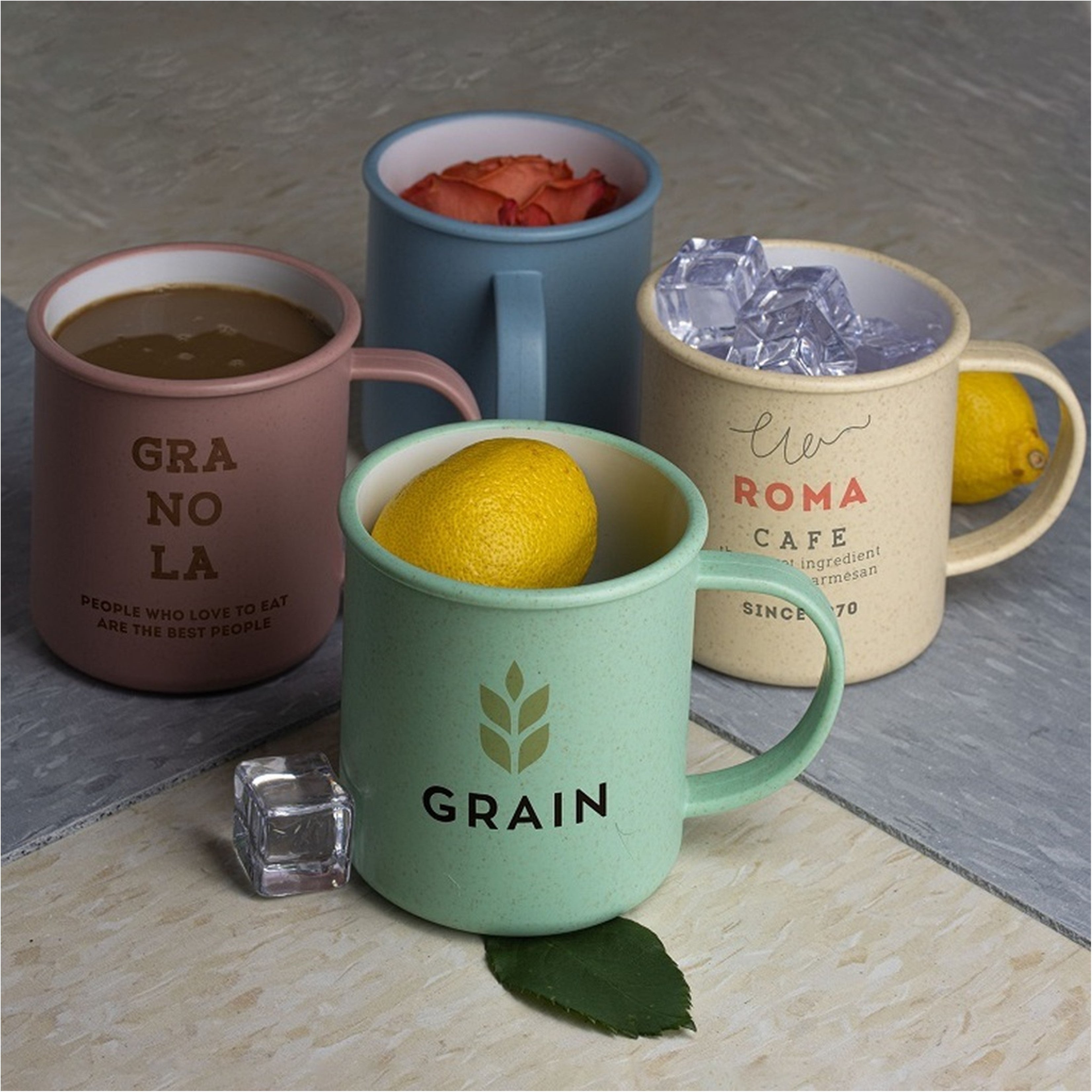 18oz Reusable Wheat Mug