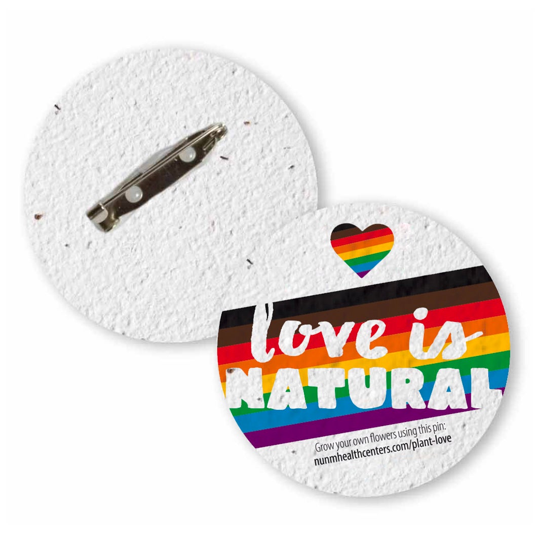 Pride Seed Paper Pins Seed Paper Buttons Seeded Buttons