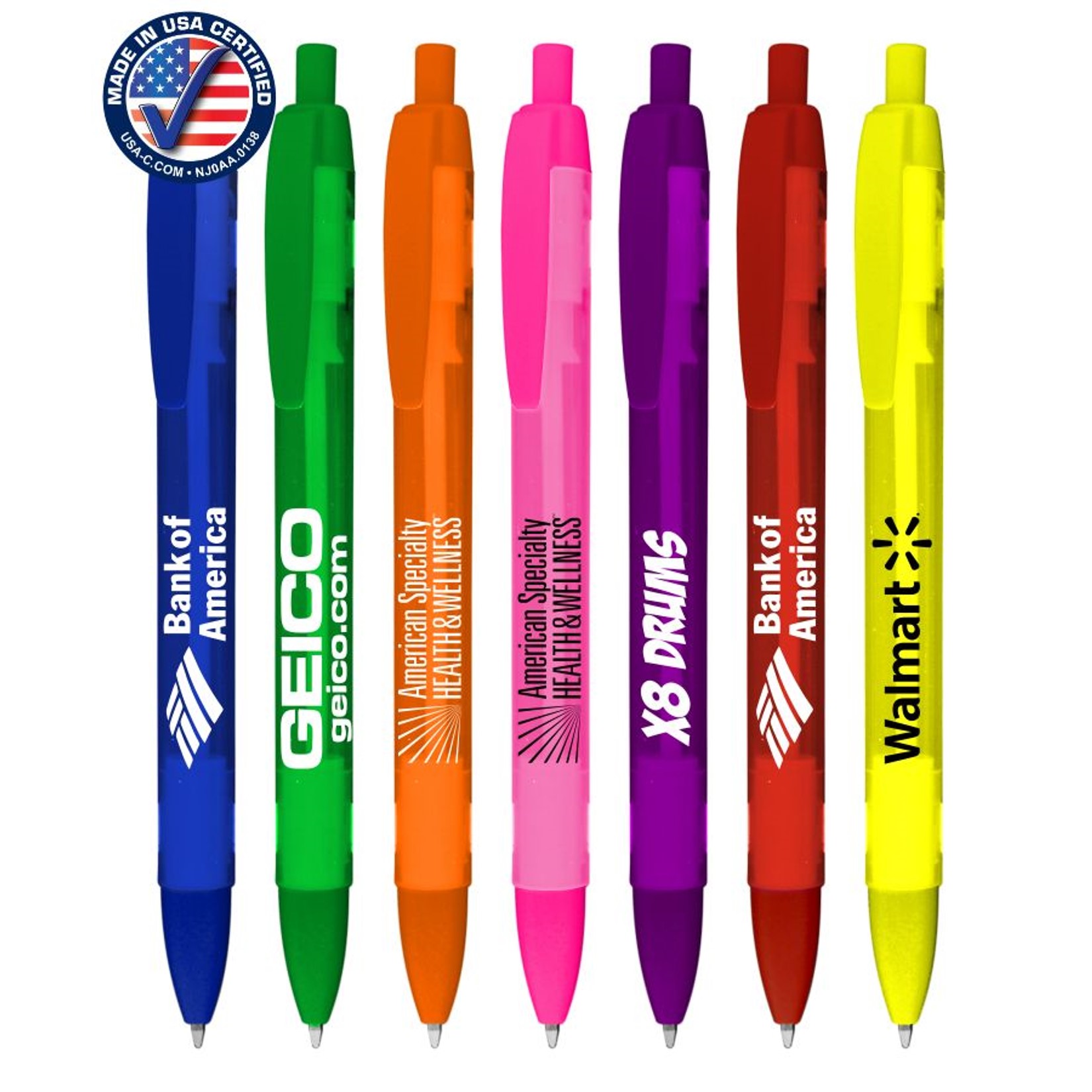 USA made wide body frosted Union Made pen