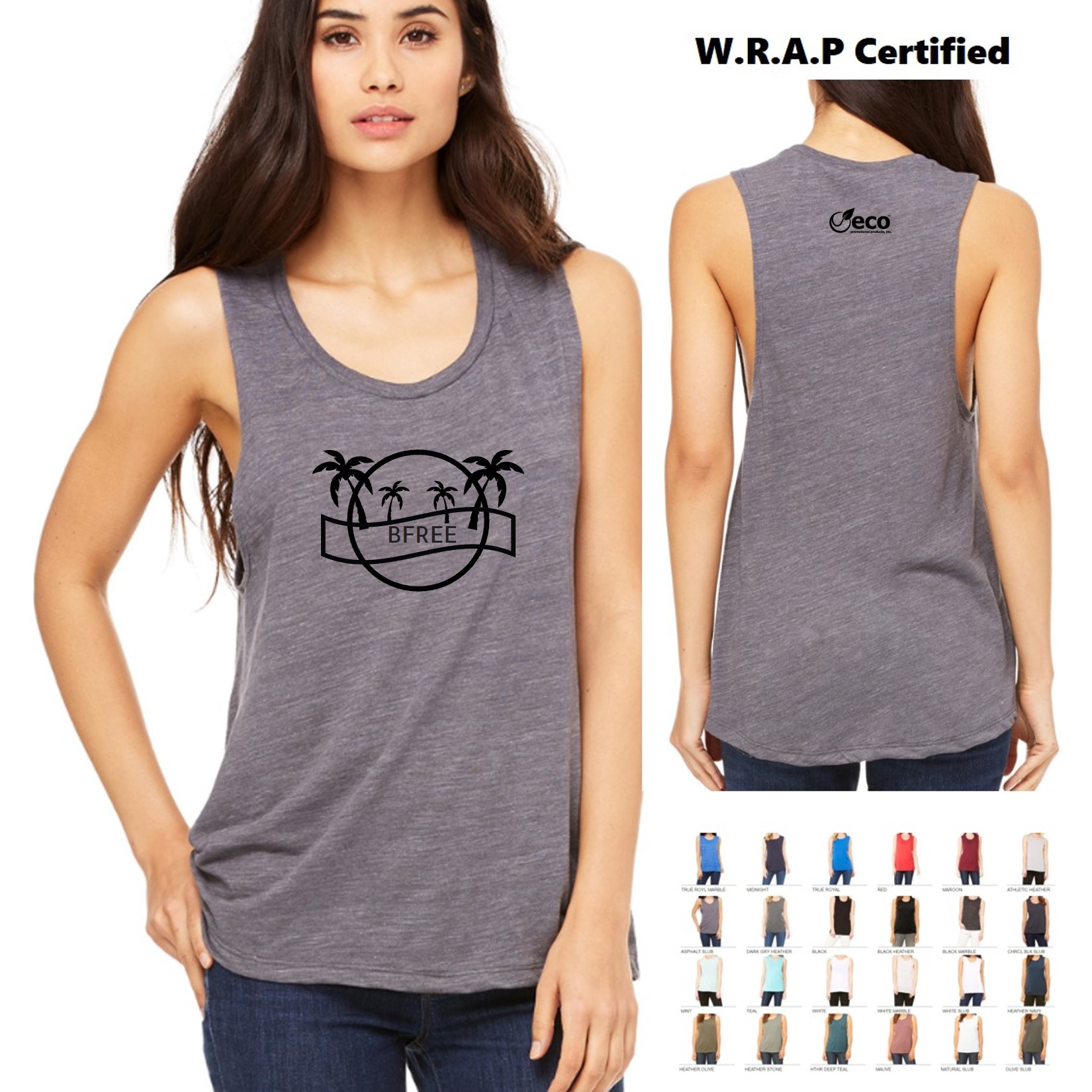 Ladies' Scoop Muscle Tank | WRAP Certified