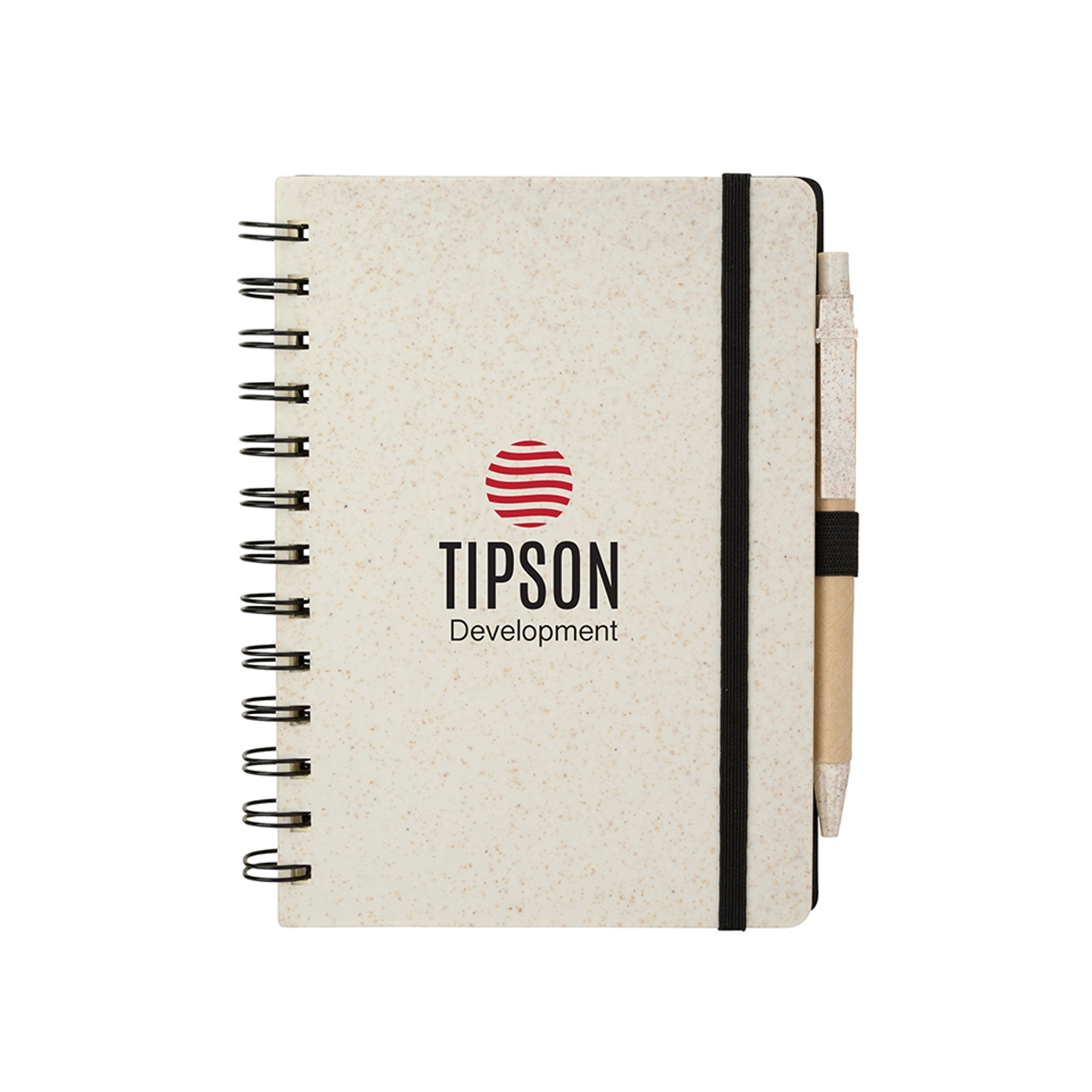 Personalized Eco-Friendly Wheat Straw Notebook & Pen | 6 x 7 