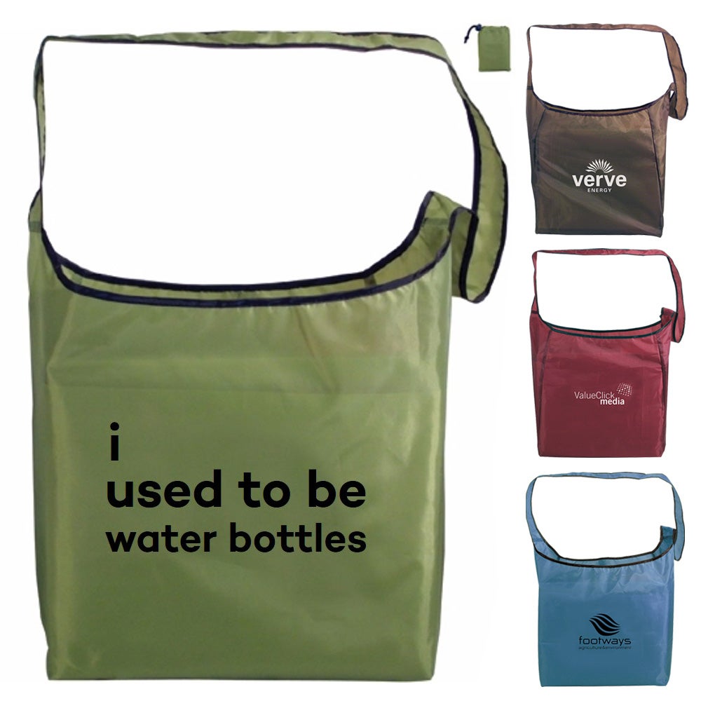 Recycled Sling Bag foldaway pouch recycled promotional product