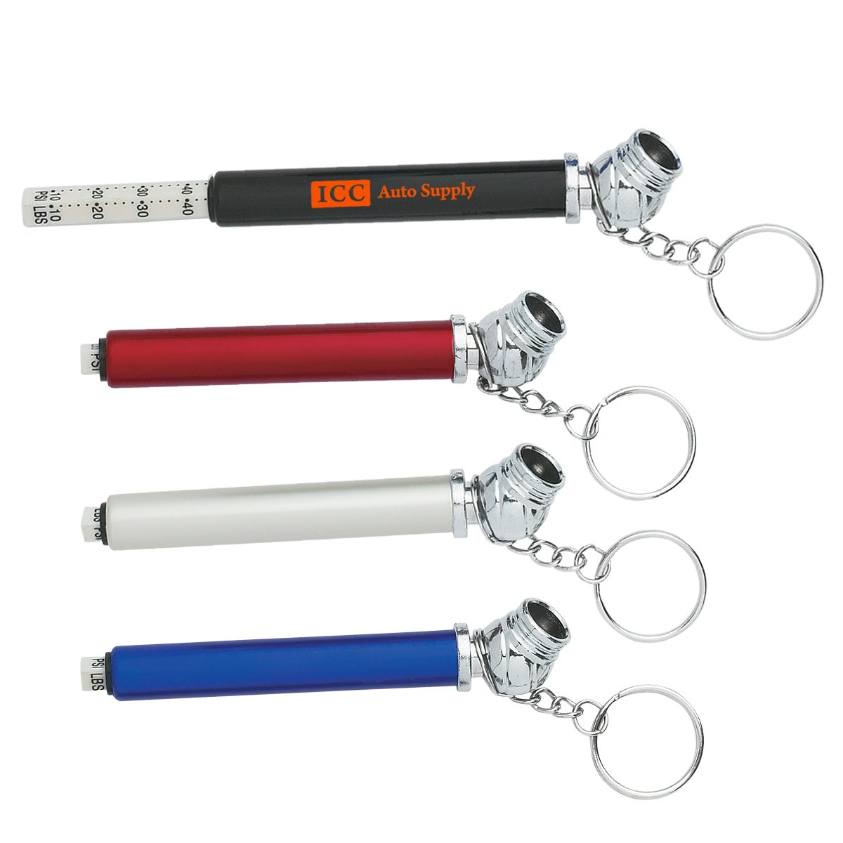 Mini Tire Pressure Gauge Key Chain 