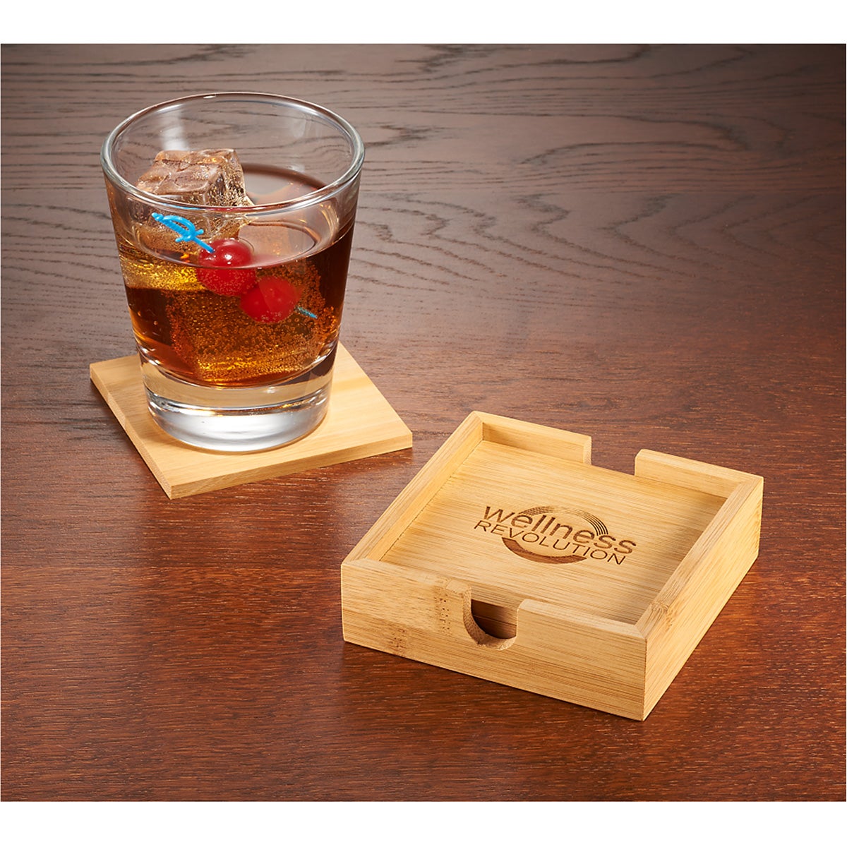 Bamboo Coaster Set