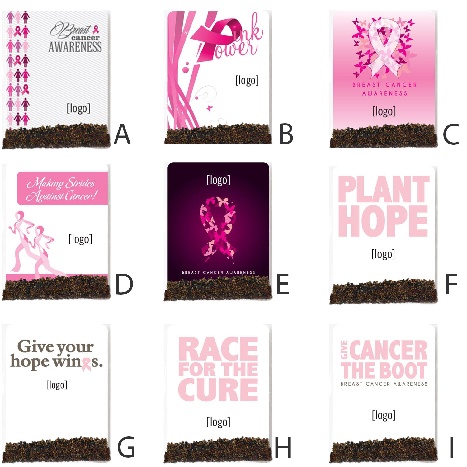 Breast Cancer Awareness Flower Seed Packets | USA Made | Recycled