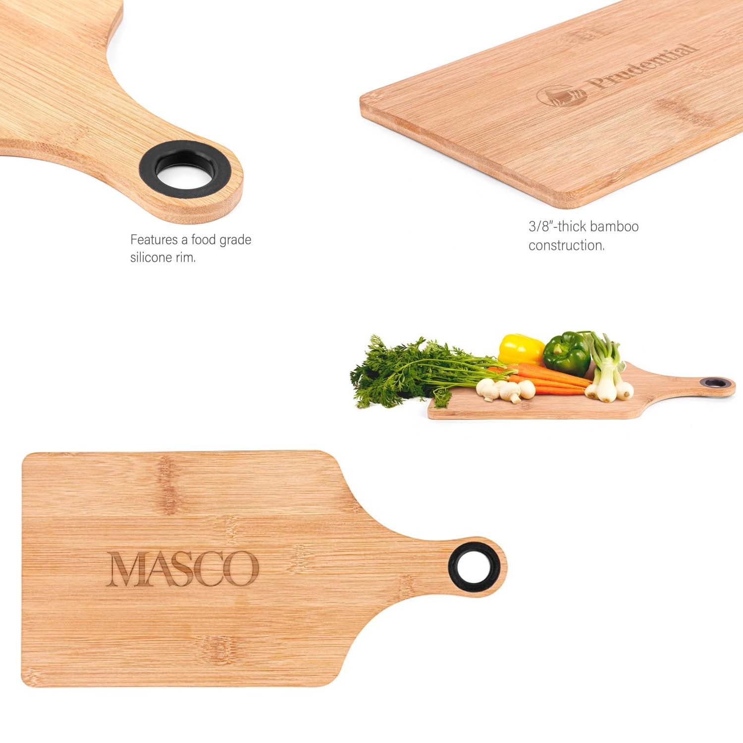 Handled Bamboo Cutting Board | 14"  