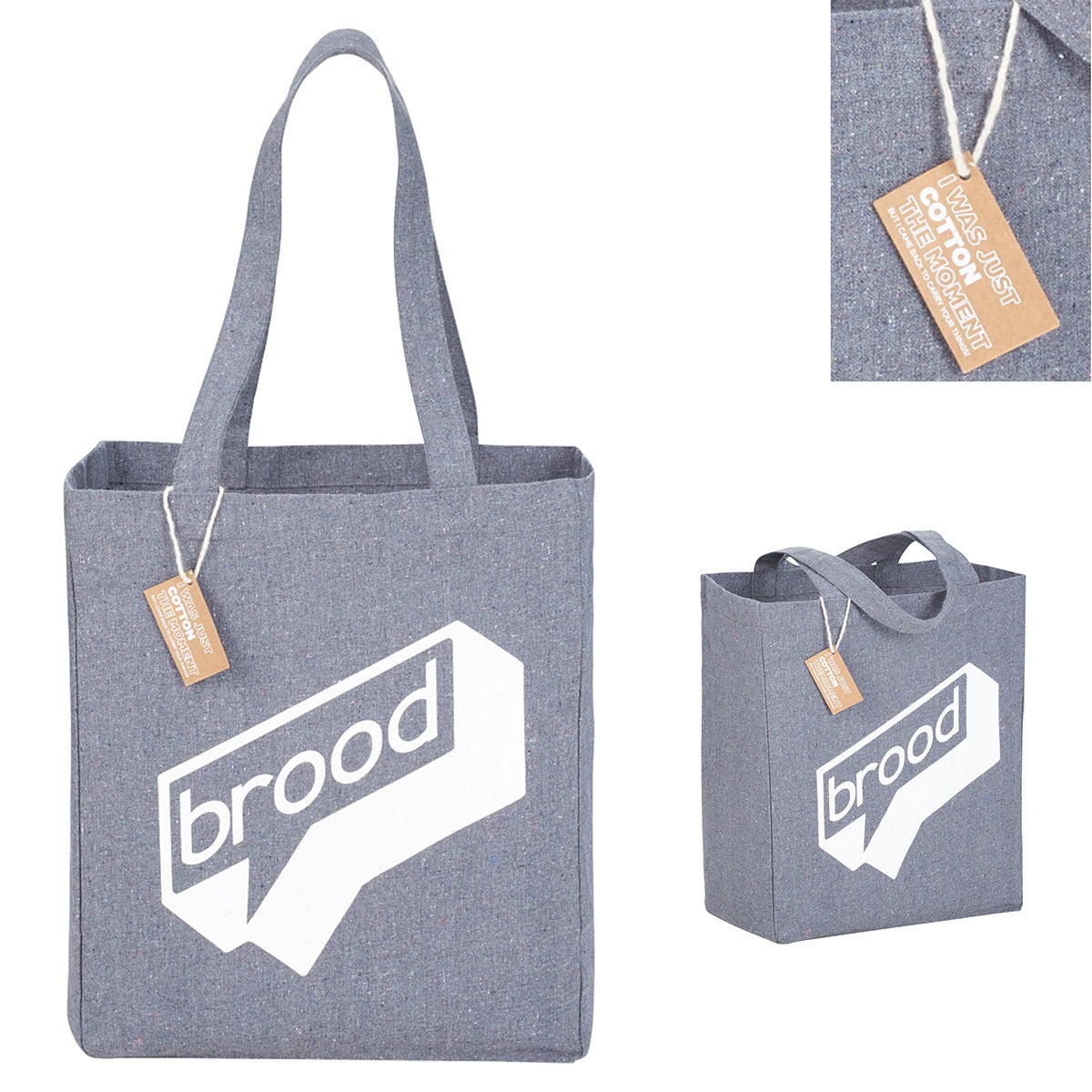 Recycled Cotton Promo  Book Tote - Custom Print – ECOBAGS