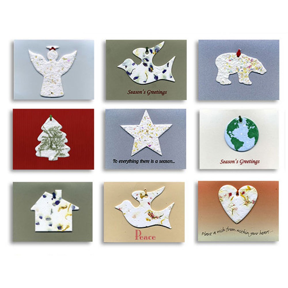 Custom Seeded Ornament Holiday Cards