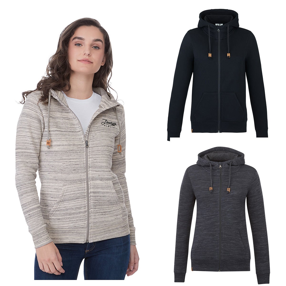 Women's Organic Cotton Eco Full Zip Hoodie | Recycled