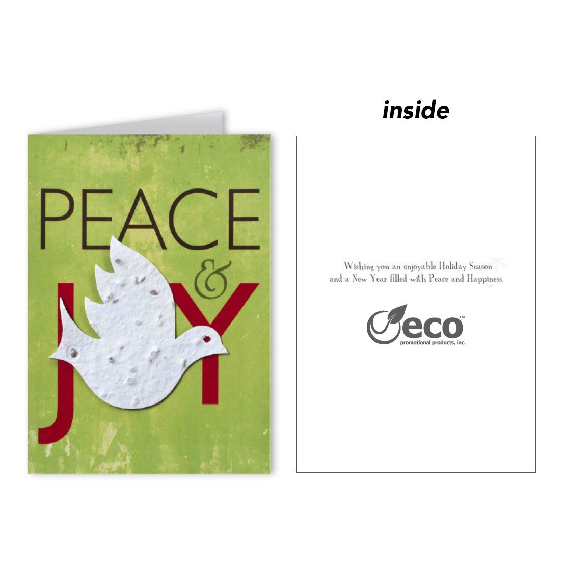 Plantable Seeded Shape Holidays Cards USA Made