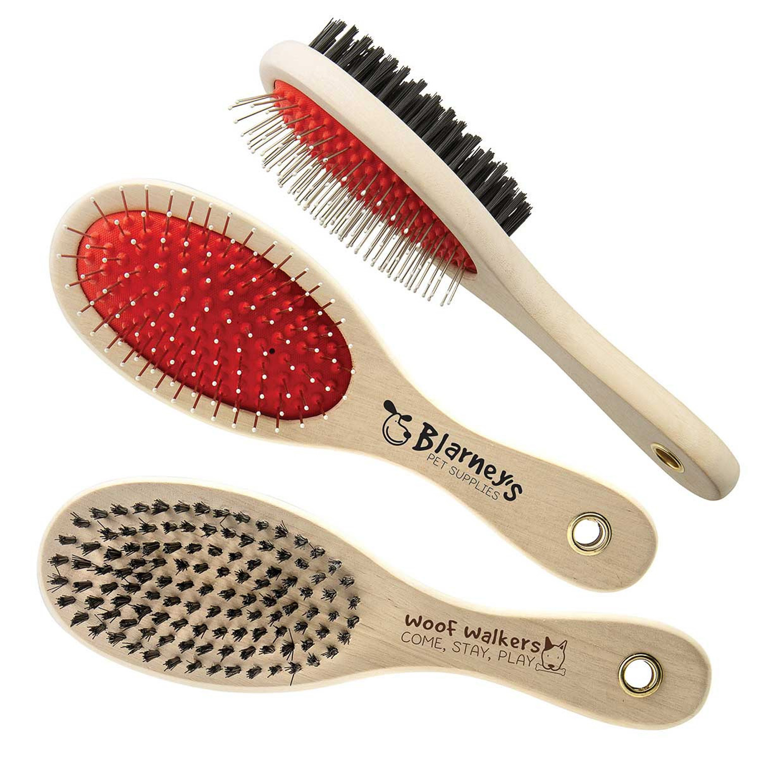 Double Sided Wooden Pet Brush | Reusable