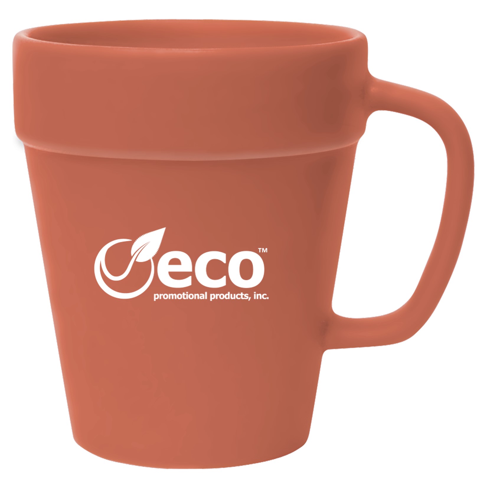 Flower Pot 14oz Branded Eco Ceramic Coffee Mug