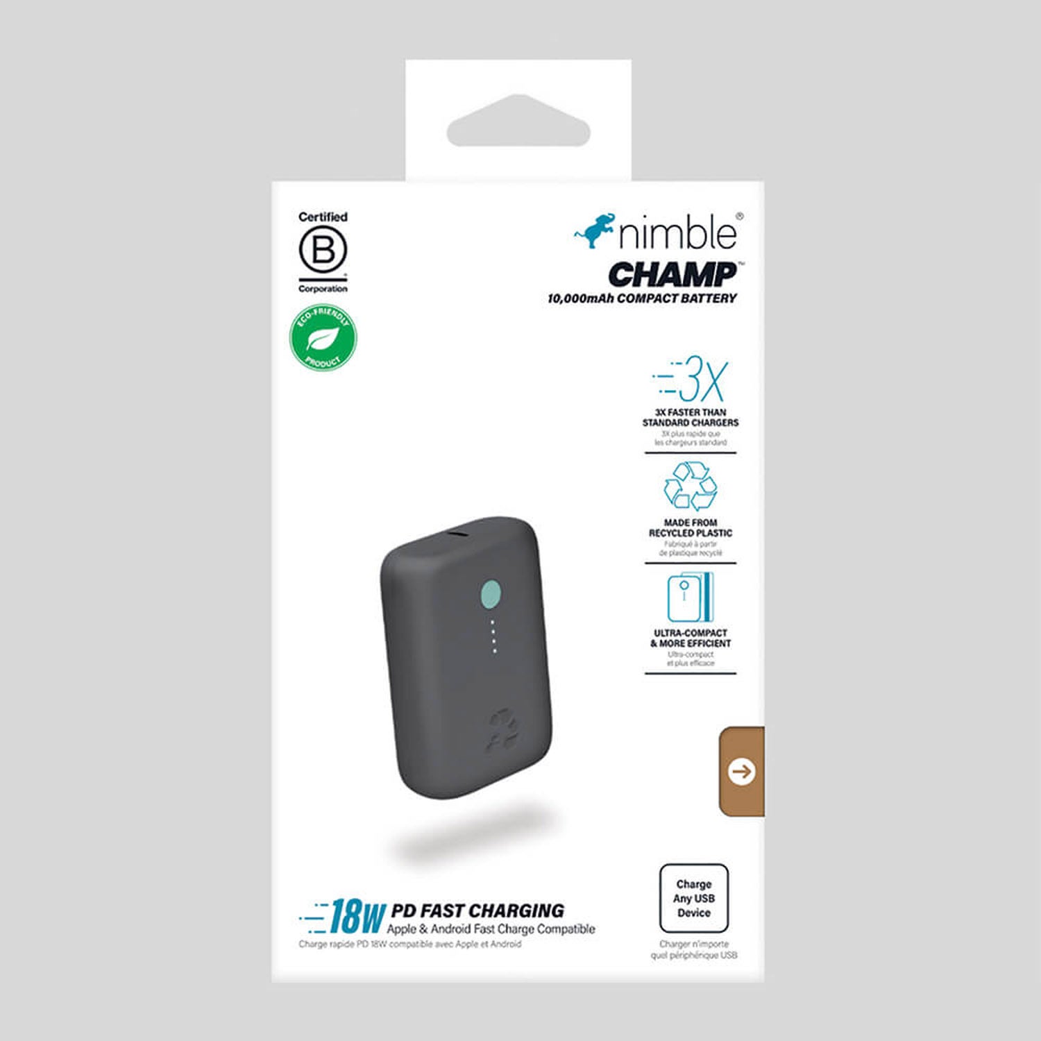 Nimble Recycled Power Bank | 10,000 mAh