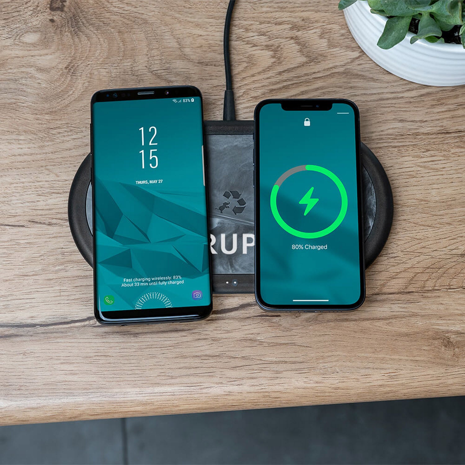 Nimble Recycled Wireless Dual Charging Pad