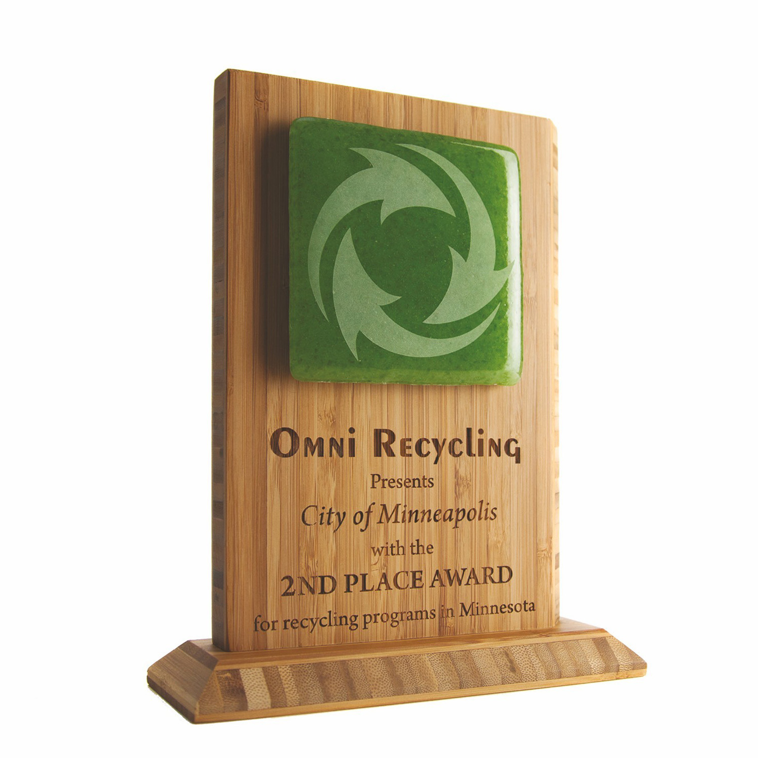 Bamboo and Recycled Glass Award | 7-1/2" x 9"
