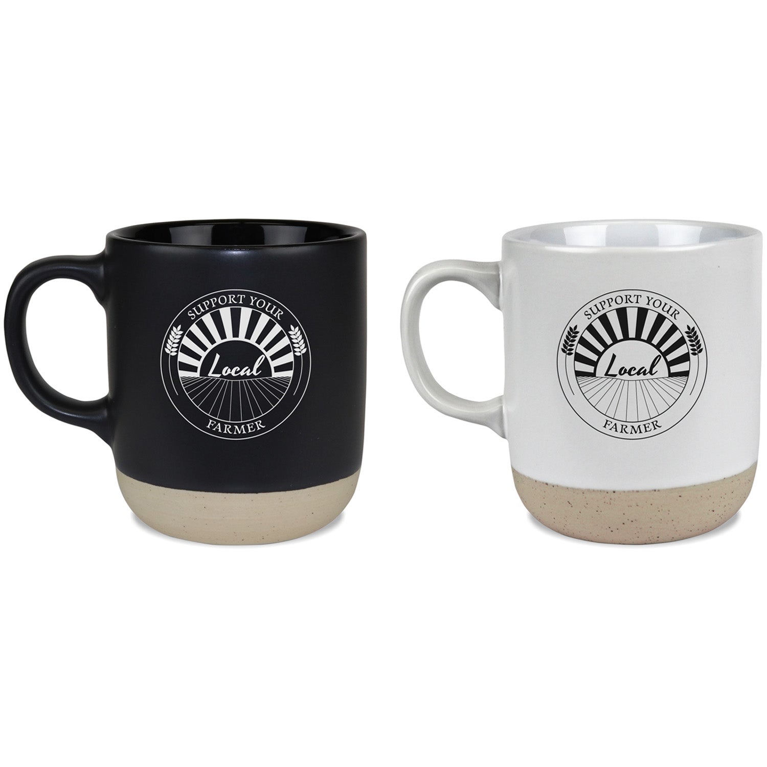 Natural Ceramic Two Tone Mug | 17 oz