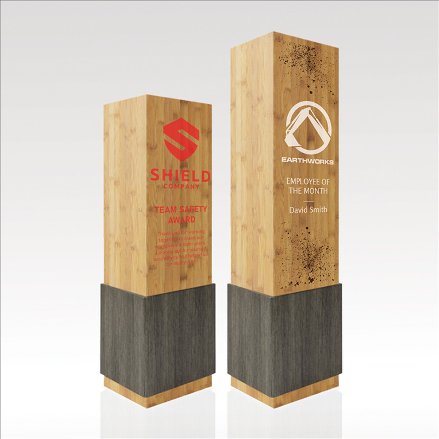 Eco Friendly Bamboo Award with Metal Band | 11"