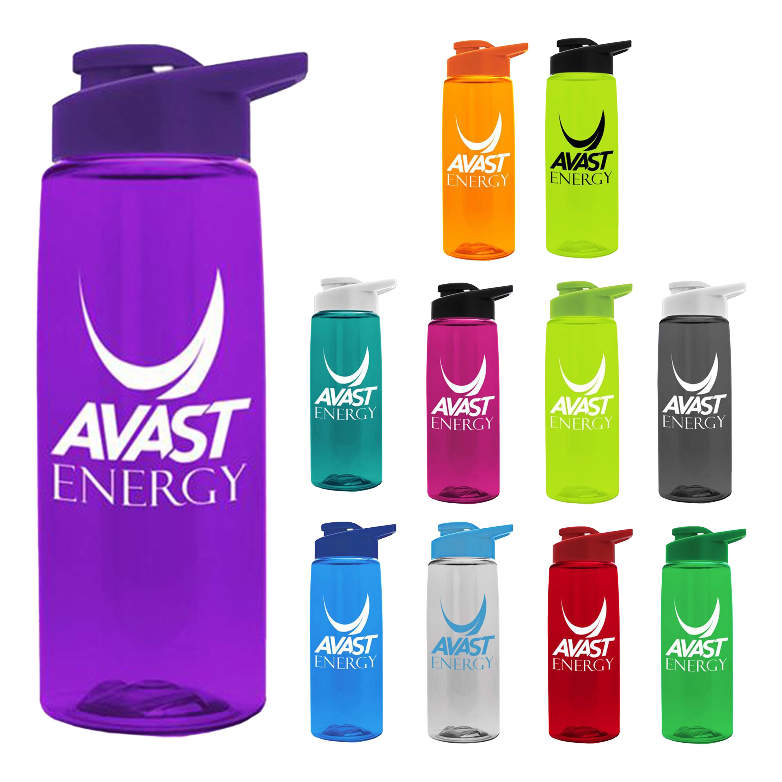 Crest Carabiner Matte Water Bottle - 22 oz. - 24 hr