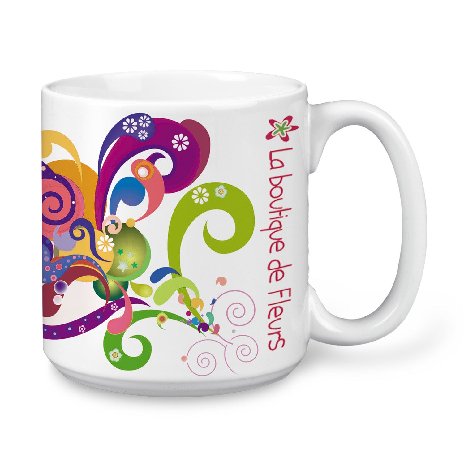 Large Ceramic Coffee Mug | White | Full Color Sublimation | 20 oz