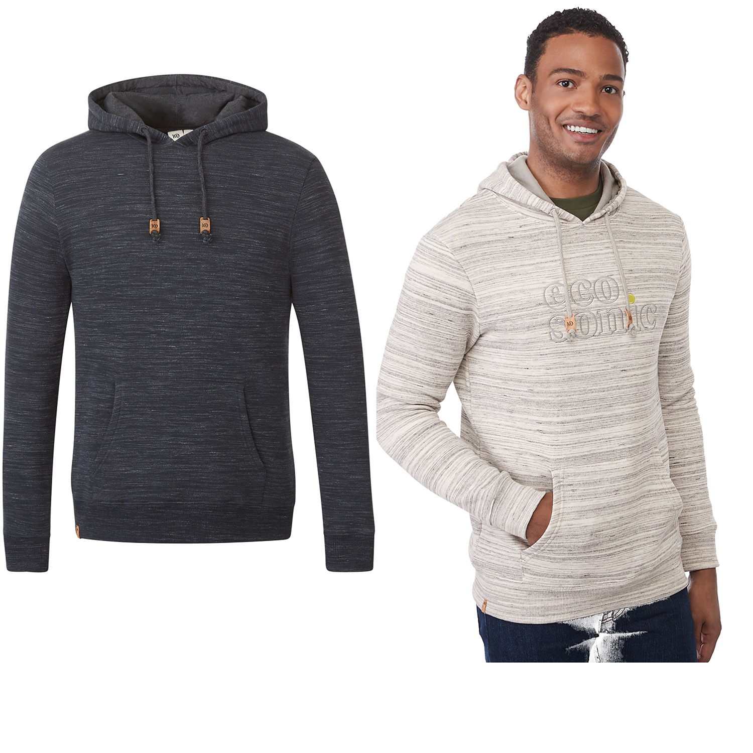 Men's Organic Cotton Eco Pullover Hoodie | Recycled