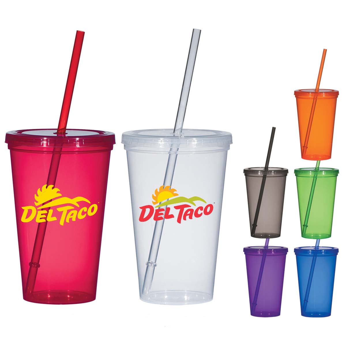 USA Made Color Fun Tumbler with Straw Lid | 20 oz.