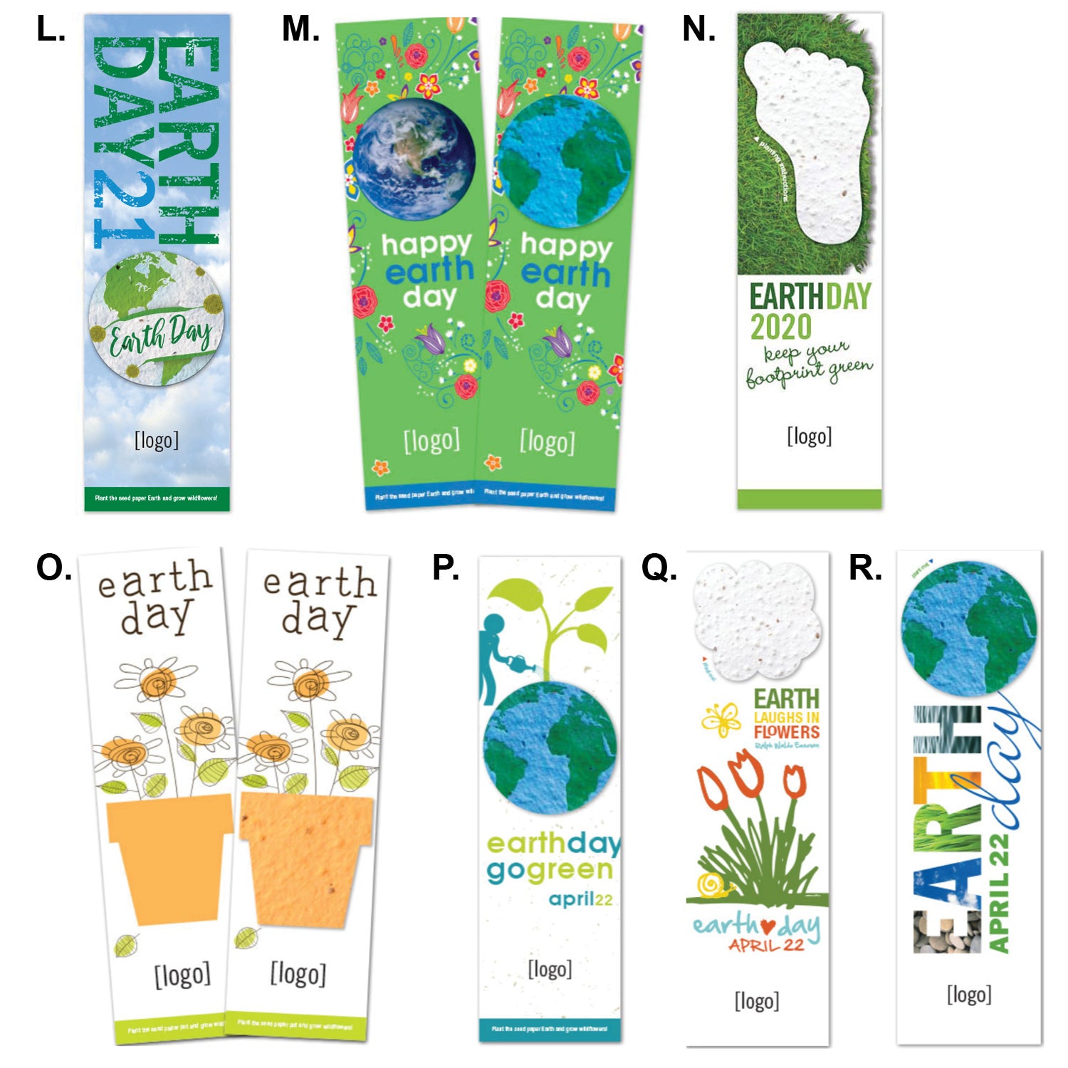 Earth Day USA Made Bookmarks With Seeded Plantable Shape