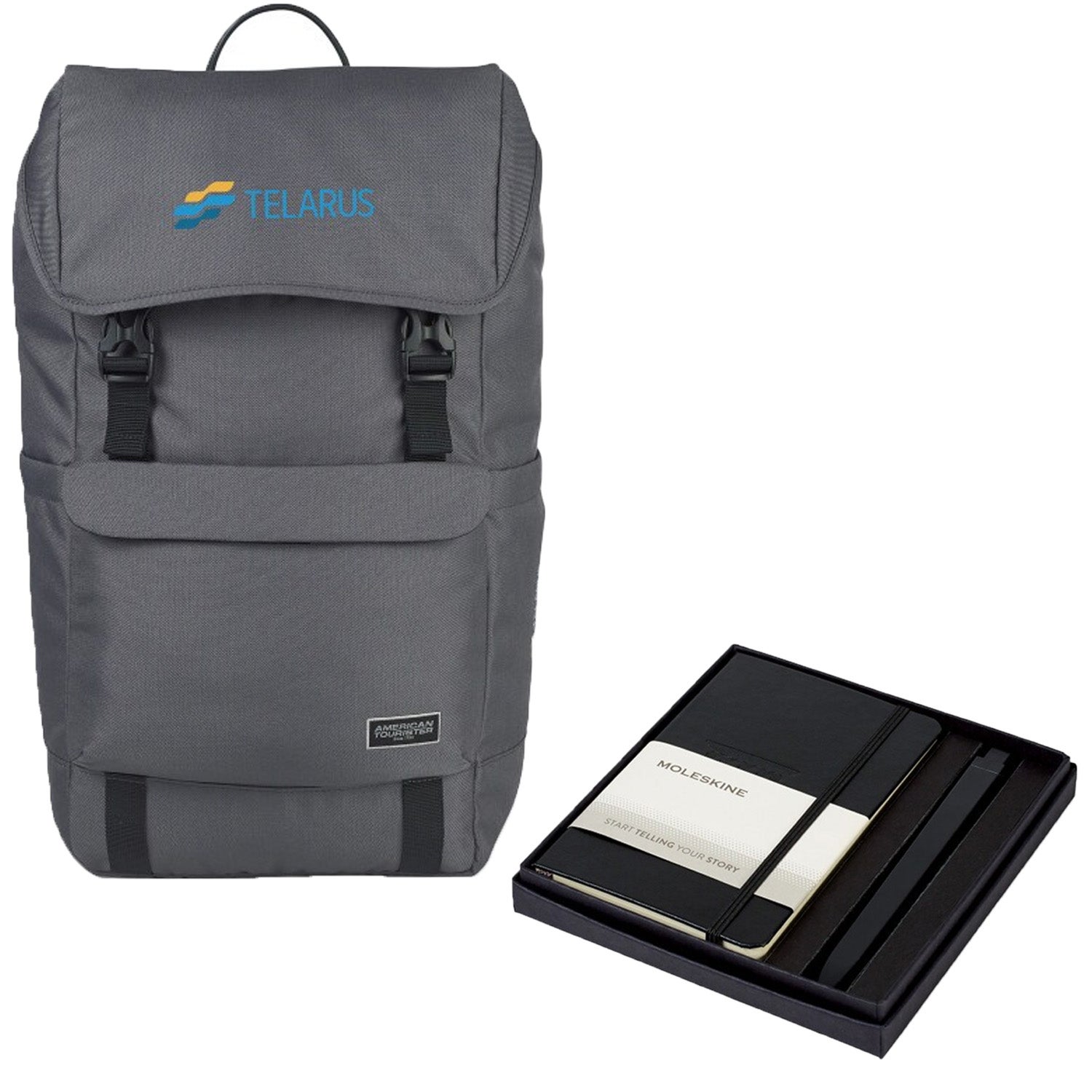 Office Gift Set | Recycled Backpack, Moleskine® Notebook & Pen | Reusable