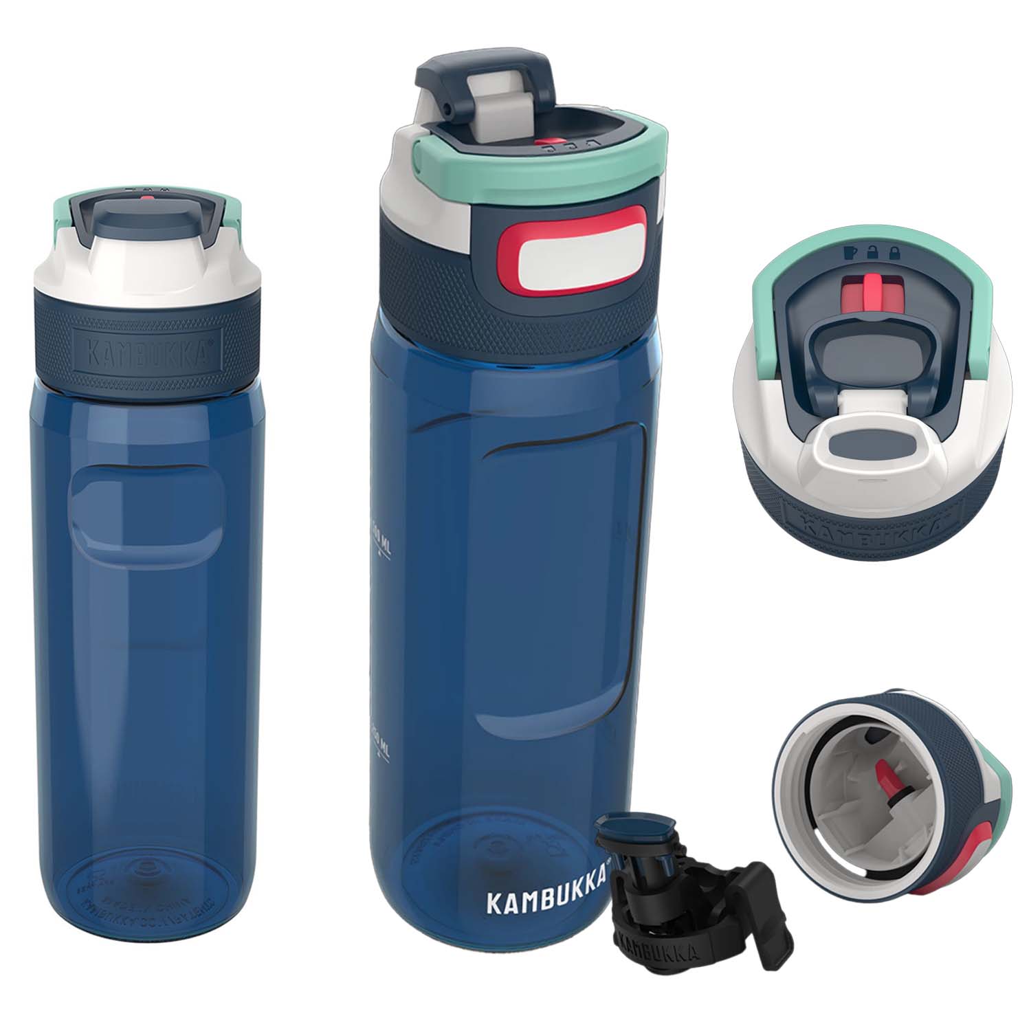 Kambukka 3-in-1 Push Lid Water Bottle | Recycled | 25 oz  