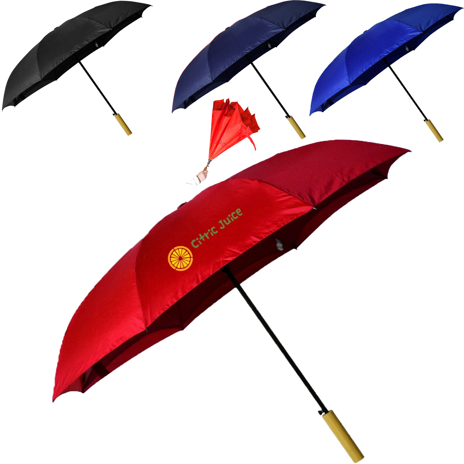 Recycled rPET Inverted Umbrella | 48" 