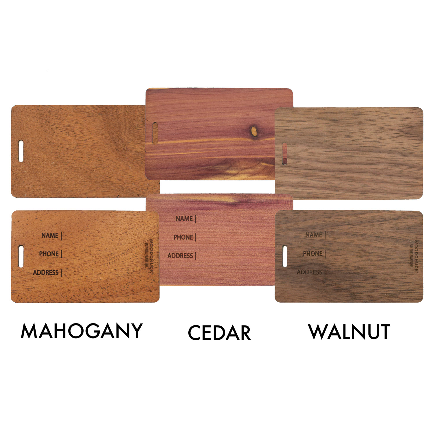Wood Luggage Tag | USA Made