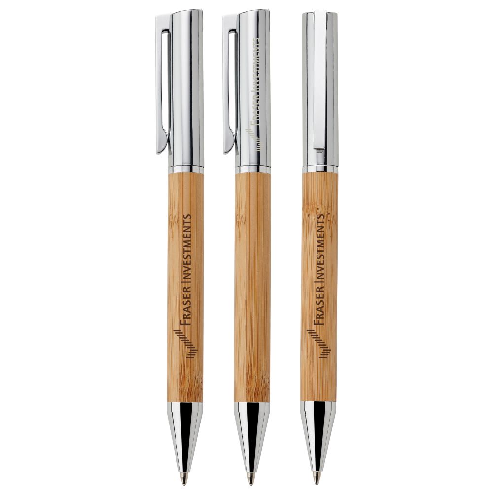 Bamboo Ballpoint Executive Pen | Laser Engraved
