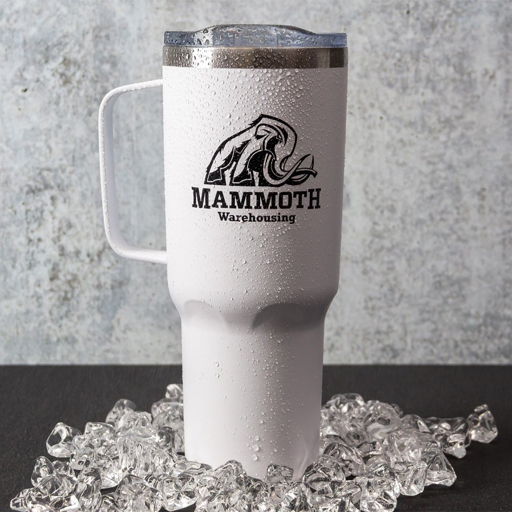 Custom Imprinted Vacuum Insulated Tumbler with Straw