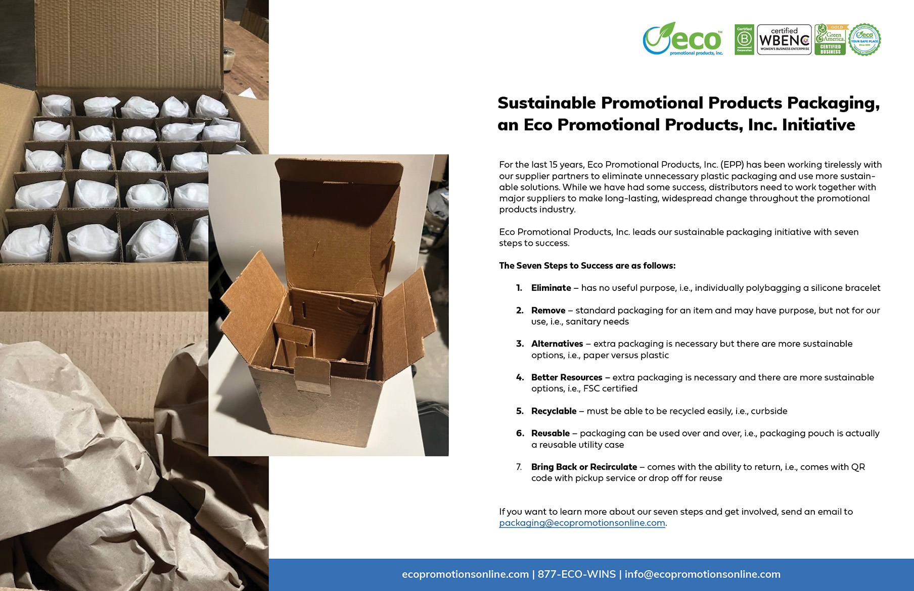 Sustainable Promotional Products Packaging